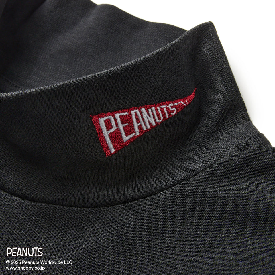 長袖 ハイカラー パフォーマンス Tシャツ PEANUTS ピーナッツ