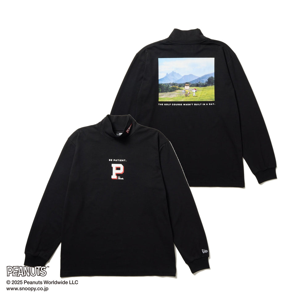 【ゴルフ】 長袖 ハイカラー パフォーマンス Tシャツ PEANUTS ピーナッツ ブラック - 14344460 - S | NEW ERA ニューエラ公式オンラインストア