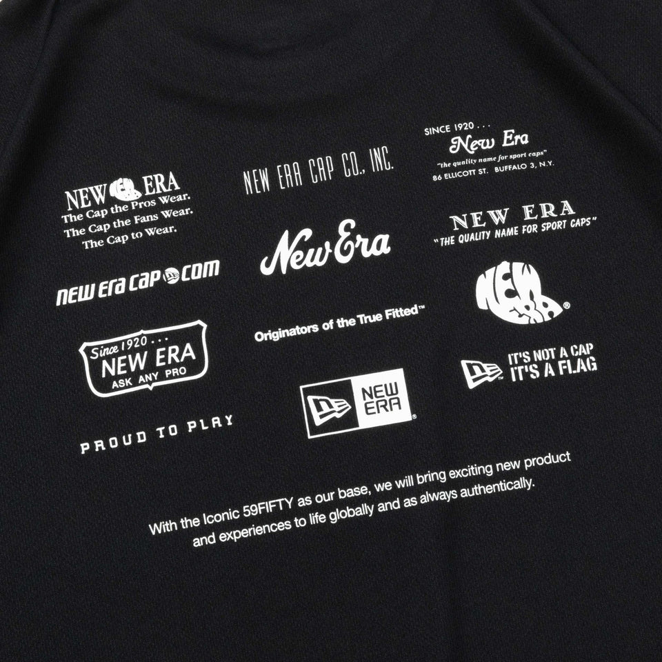 半袖 テック Tシャツ リアクラシックロゴ ブラック 【 Performance Apparel 】 - 14311386-S | NEW ERA ニューエラ公式オンラインストア