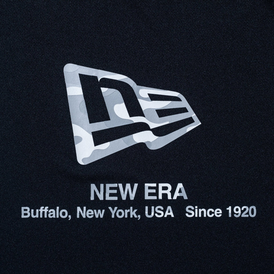 半袖 テック Tシャツ フラッグロゴ ウッドランドカモ ブラック