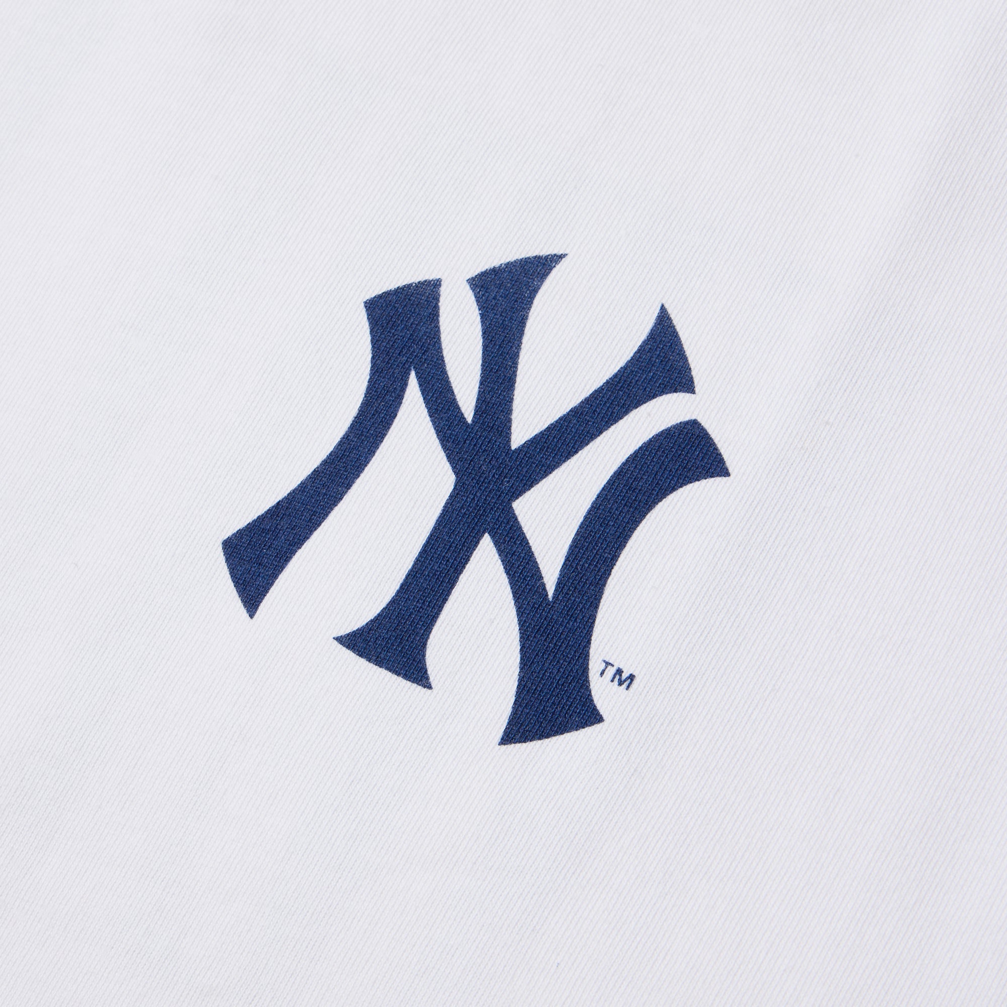 半袖 オーバーサイズド コットン Tシャツ Powered by GORO NAKATSUGAWA（min-nano）ニューヨーク・ヤンキース ホワイト 3
