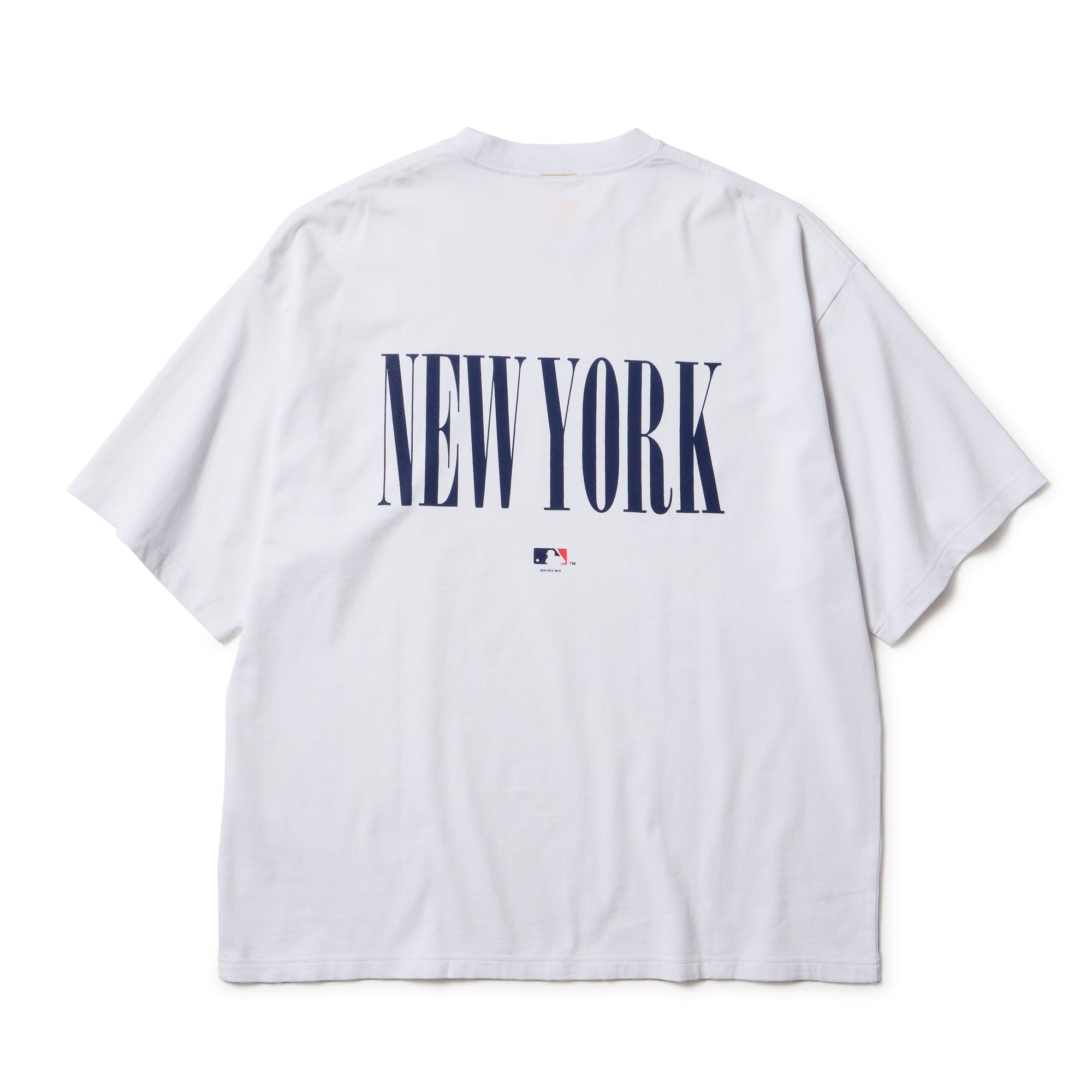 半袖 オーバーサイズド コットン Tシャツ Powered by GORO NAKATSUGAWA（min-nano）ニューヨーク・ヤンキース ホワイト 5