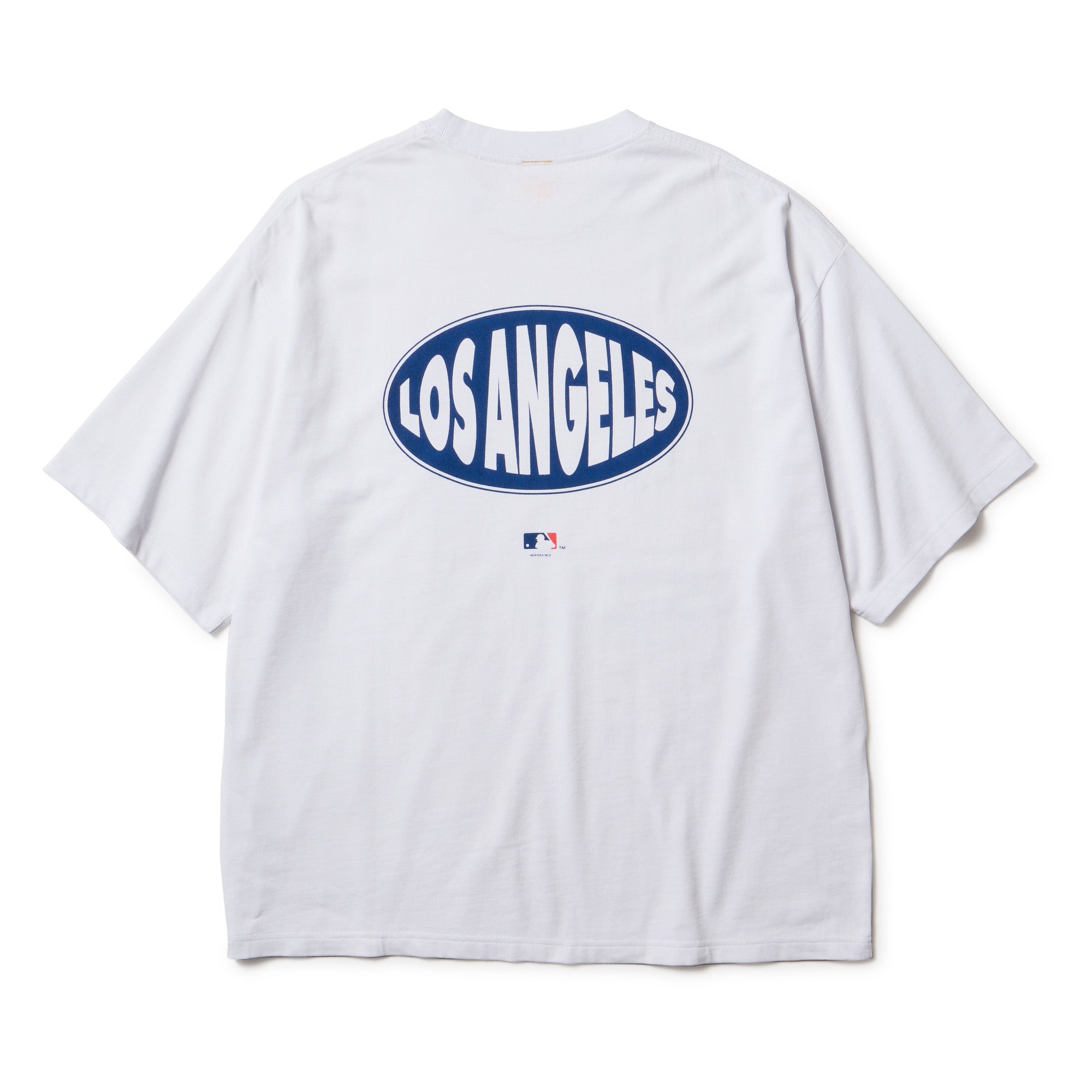 半袖 オーバーサイズド コットン Tシャツ Powered by GORO NAKATSUGAWA（min-nano）ロサンゼルス・ドジャース ホワイト 5