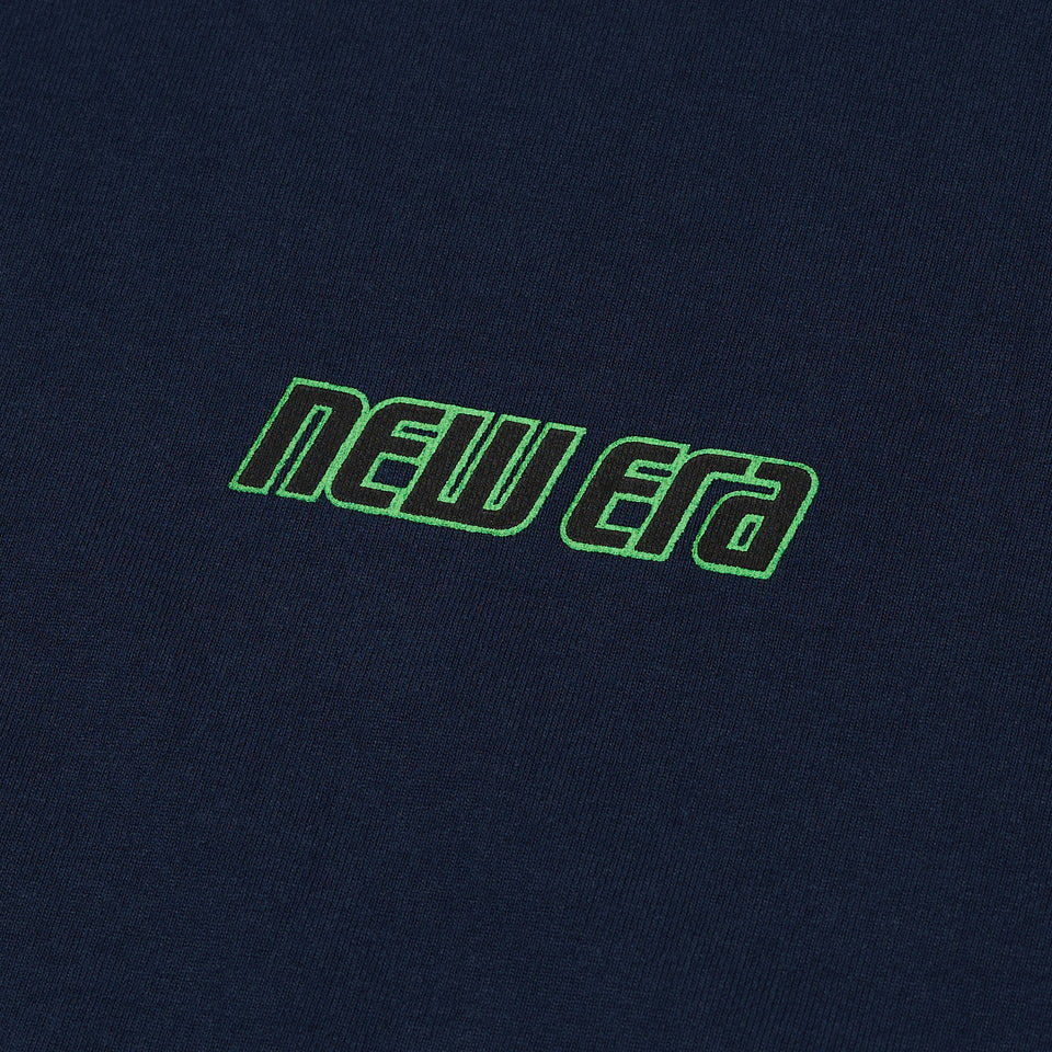 半袖 ウォッシュド コットン Tシャツ Racer Logo ライトネイビー - 14410027 - S | NEW ERA ニューエラ公式オンラインストア