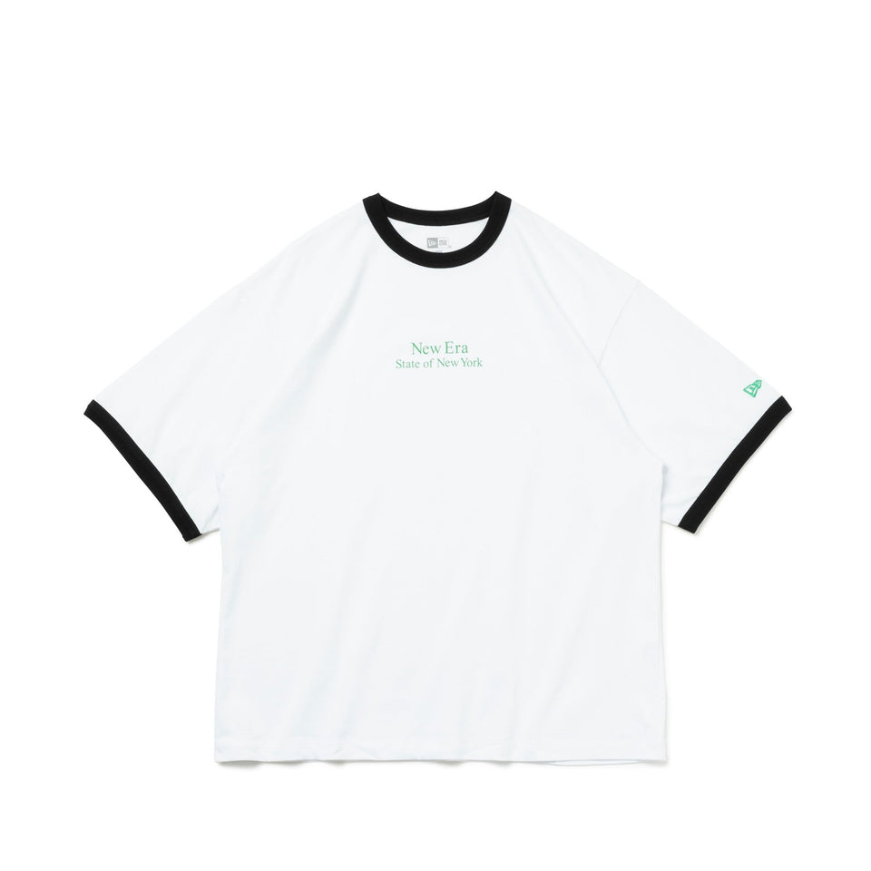 半袖 オーバーサイズド コットン Tシャツ Ringer Tee ホワイト/ブラック - 14121869-S | NEW ERA ニューエラ公式オンラインストア