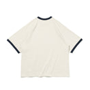 半袖 オーバーサイズド コットン Tシャツ Ringer Tee ストーン/ネイビー - 14121870-S | NEW ERA ニューエラ公式オンラインストア