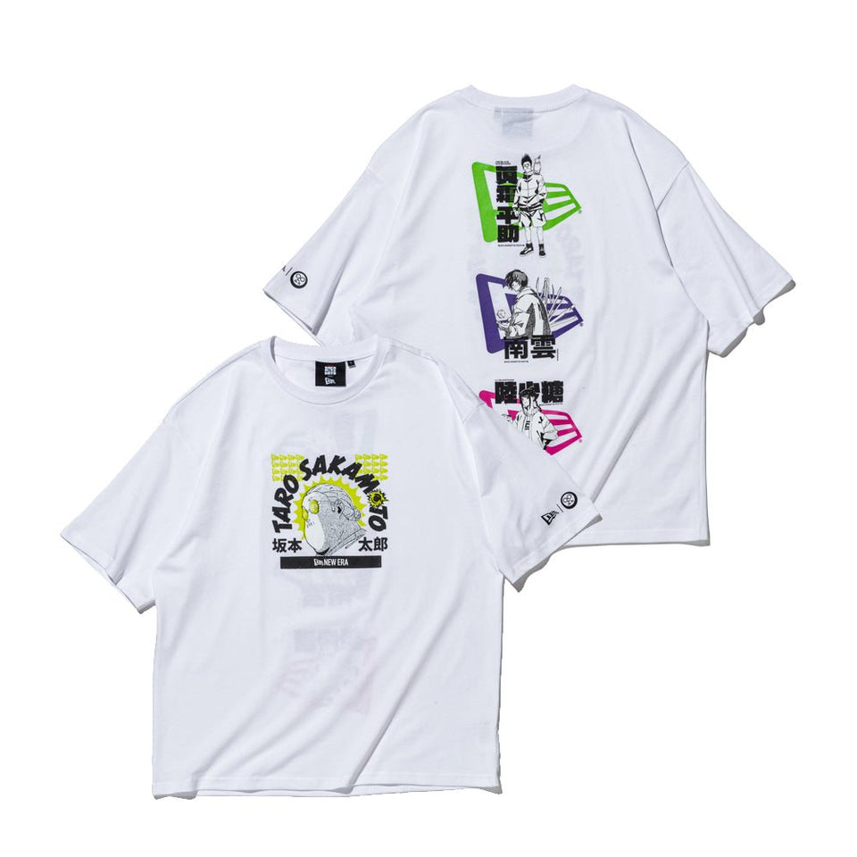 半袖 オーバーサイズド コットン Tシャツ SAKAMOTO DAYS フラッグロゴ ホワイト - 14801507 - S | NEW ERA ニューエラ公式オンラインストア