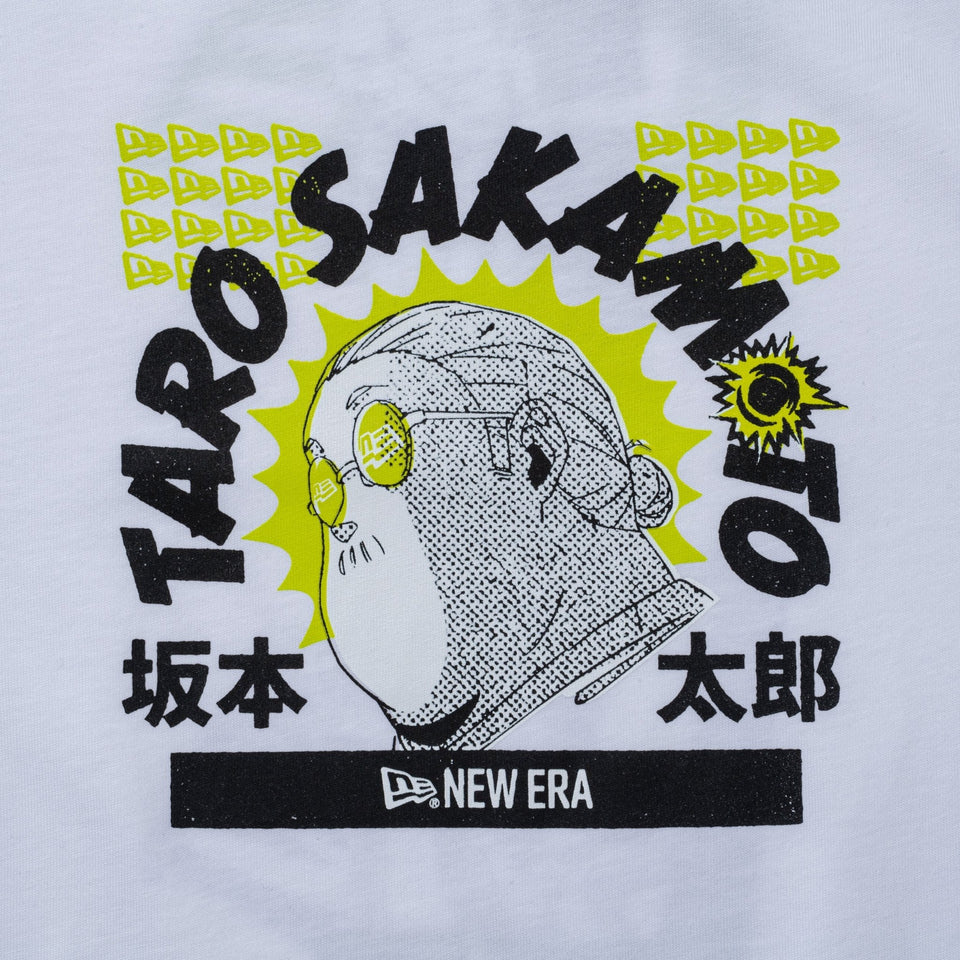 半袖 オーバーサイズド コットン Tシャツ SAKAMOTO DAYS フラッグロゴ ホワイト - 14801507 - S | NEW ERA ニューエラ公式オンラインストア