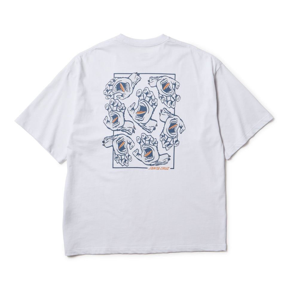 半袖 オーバーサイズド コットン Tシャツ SANTA CRUZ スクリーミングハンド ホワイト - 14384105 - S | NEW ERA ニューエラ公式オンラインストア
