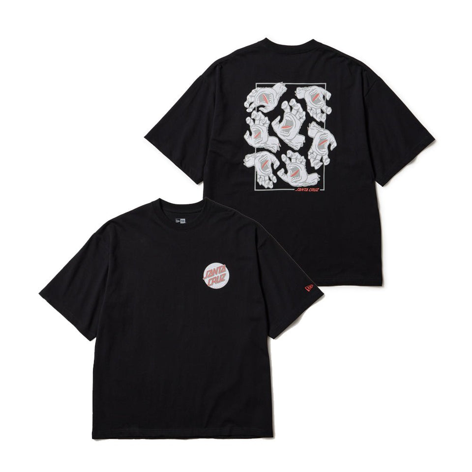 半袖 オーバーサイズド コットン Tシャツ SANTA CRUZ スクリーミングハンド ブラック - 14384106 - S | NEW ERA ニューエラ公式オンラインストア