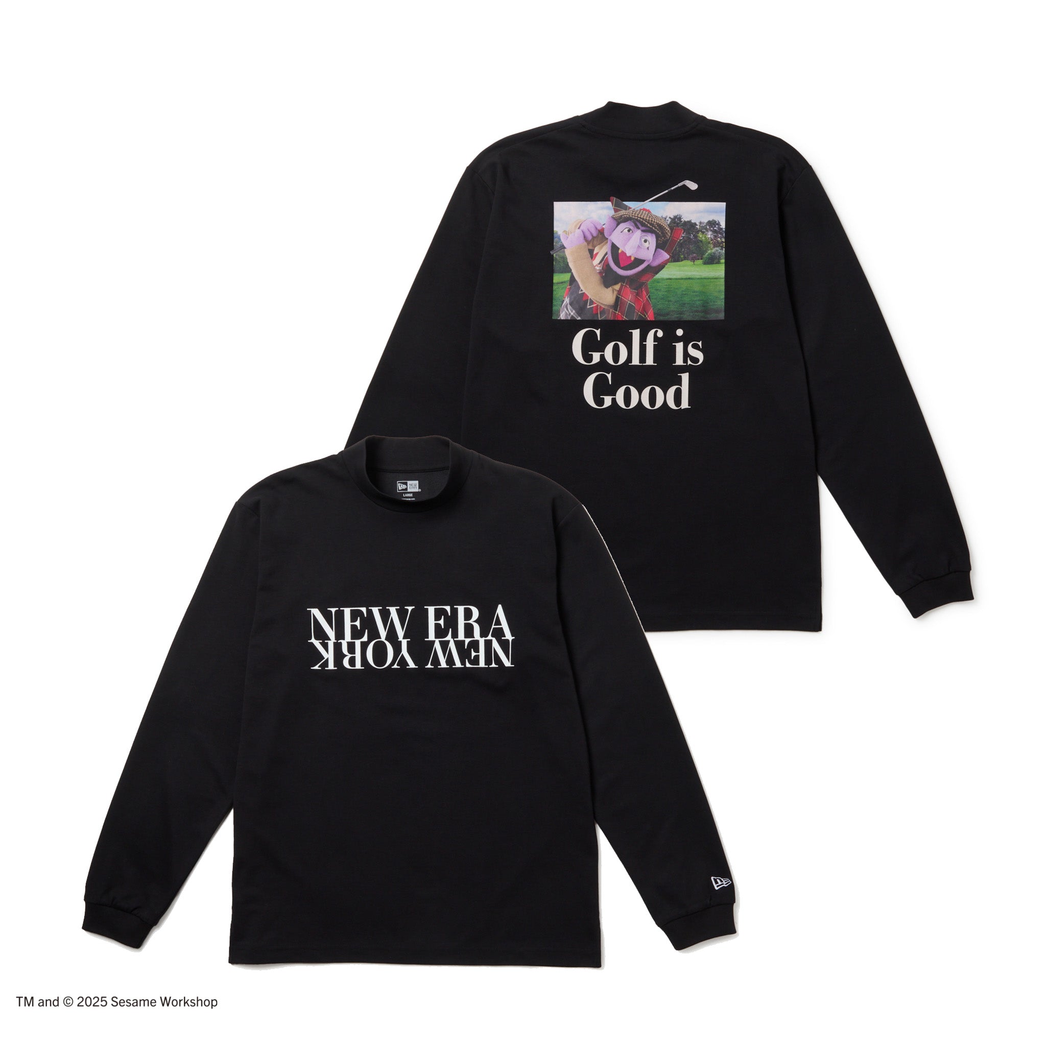 長袖 ミッドネック パフォーマンス Tシャツ SESAME STREET セサミ