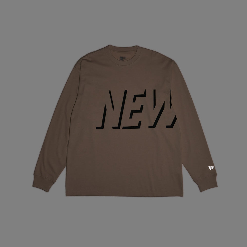 長袖 オーバーサイズド パフォーマンス Tシャツ Shadow Logo ストーン【 Performance Apparel 】 - 14312829 - S | NEW ERA ニューエラ公式オンラインストア