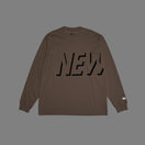 長袖 オーバーサイズド パフォーマンス Tシャツ Shadow Logo ストーン【 Performance Apparel 】 - 14312829 - S | NEW ERA ニューエラ公式オンラインストア