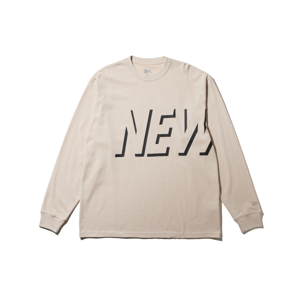 長袖 オーバーサイズド パフォーマンス Tシャツ Shadow Logo ストーン【 Performance Apparel 】 - 14312829 - S | NEW ERA ニューエラ公式オンラインストア