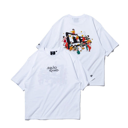 オーバーサイズド コットン Tシャツ SQUID GAME イカゲーム フラッグ