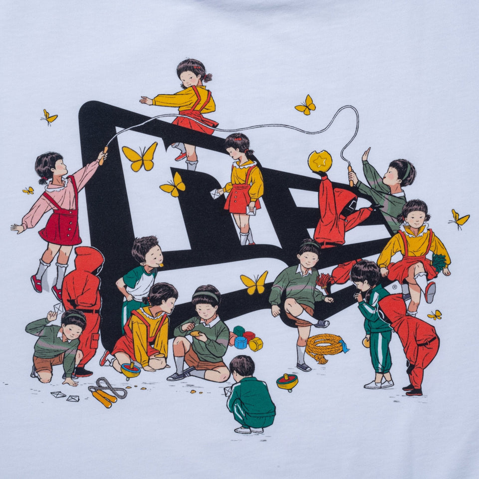 オーバーサイズド コットン Tシャツ SQUID GAME イカゲーム フラッグロゴ ストーン - 14733205 - S | NEW ERA ニューエラ公式オンラインストア