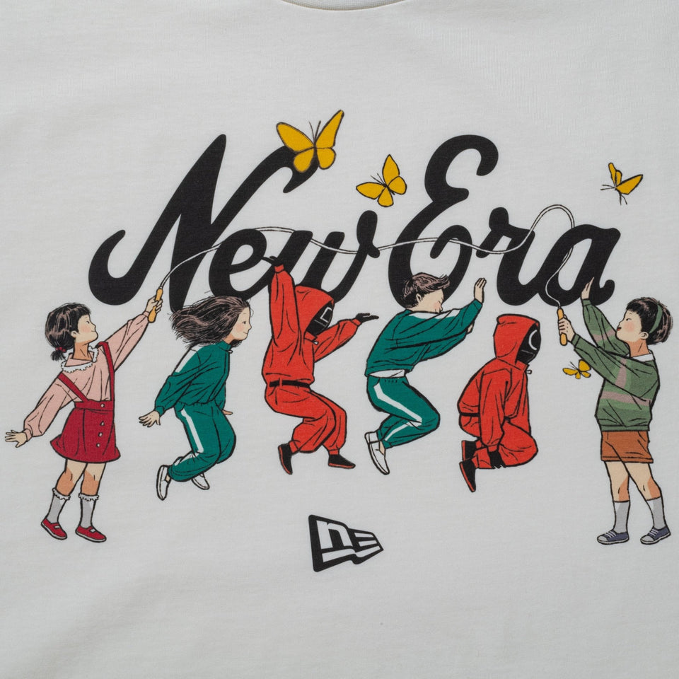 オーバーサイズド コットン Tシャツ SQUID GAME イカゲーム オールドロゴ オフホワイト - 14733207 - S | NEW ERA ニューエラ公式オンラインストア