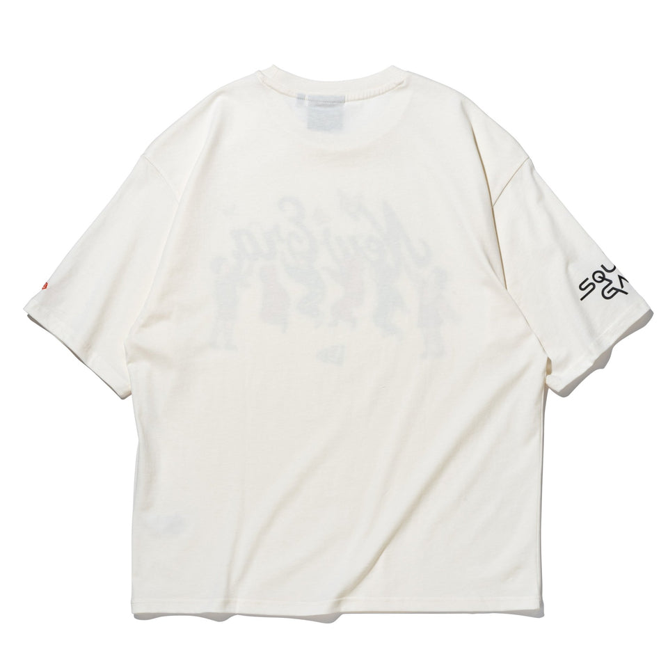 オーバーサイズド コットン Tシャツ SQUID GAME イカゲーム オールドロゴ オフホワイト - 14733207 - S | NEW ERA ニューエラ公式オンラインストア