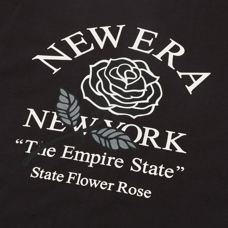 半袖 ウォッシュド コットン Tシャツ State Flower スミクロ - 14410022 - S | NEW ERA ニューエラ公式オンラインストア