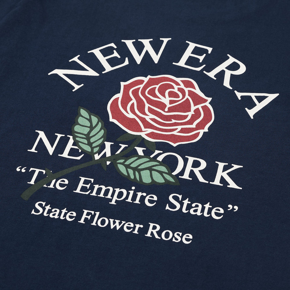 半袖 ウォッシュド コットン Tシャツ State Flower ライトネイビー - 14410024 - S | NEW ERA ニューエラ公式オンラインストア