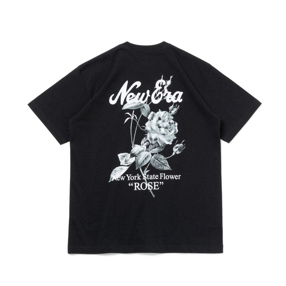 半袖 コットン Tシャツ State Flowers ブラック レギュラーフィット - 14121880-S | NEW ERA ニューエラ公式オンラインストア