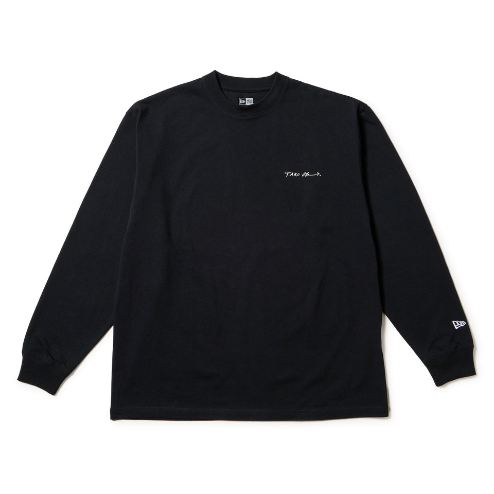 長袖 オーバーサイズド コットン Tシャツ TARO OKAMOTO 岡本太郎 太陽の塔 ブラック - 14683928 - S | NEW ERA ニューエラ公式オンラインストア