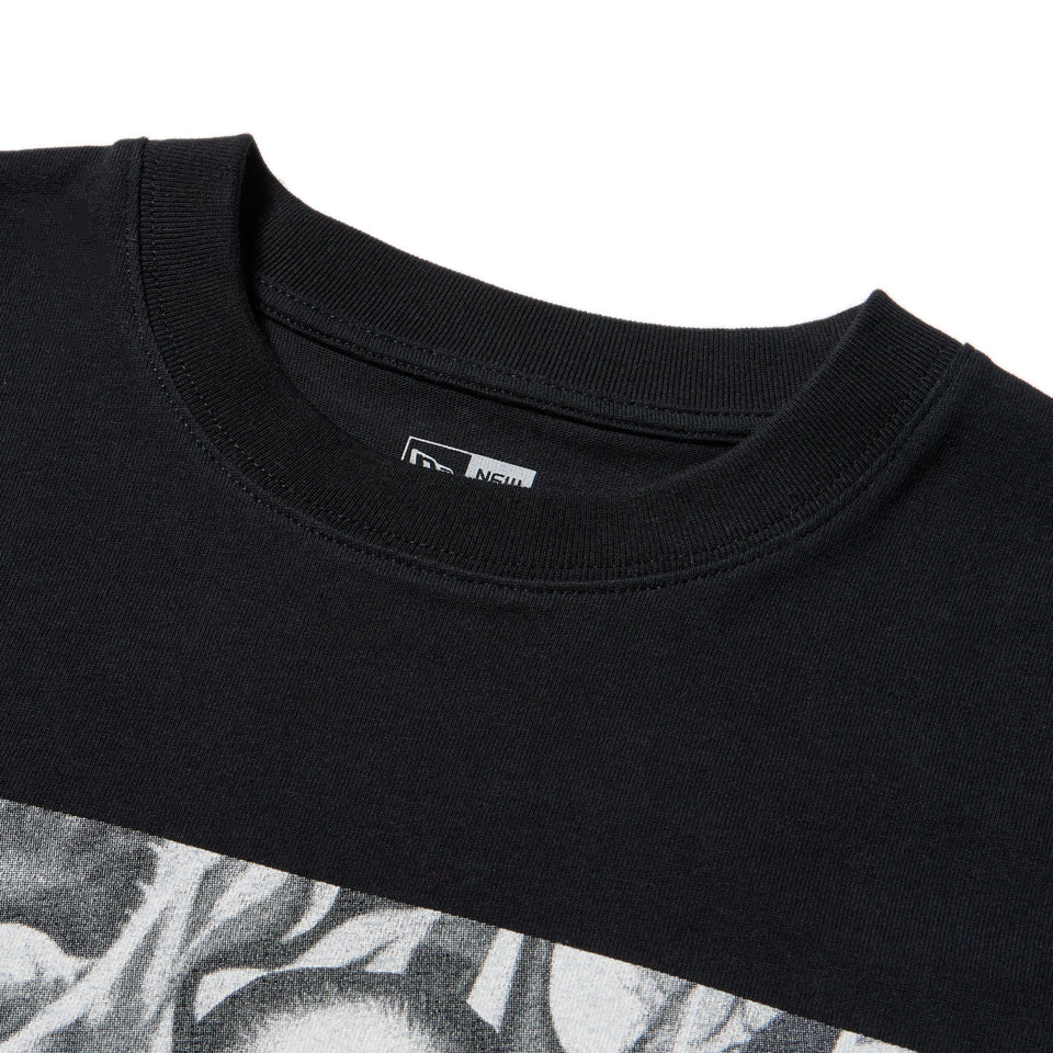 長袖 レギュラーフィット コットン Tシャツ TARO OKAMOTO 岡本太郎 フォト ブラック - 14683930 - S | NEW ERA ニューエラ公式オンラインストア