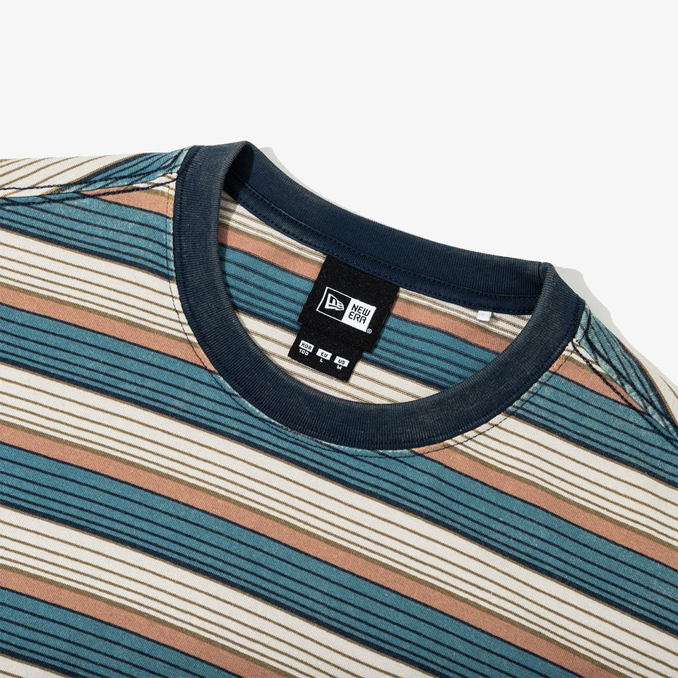 長袖 ボーダー コットン Tシャツ thisisneverthat ベージュ/ブルー - 14943267-S | NEW ERA ニューエラ公式オンラインストア