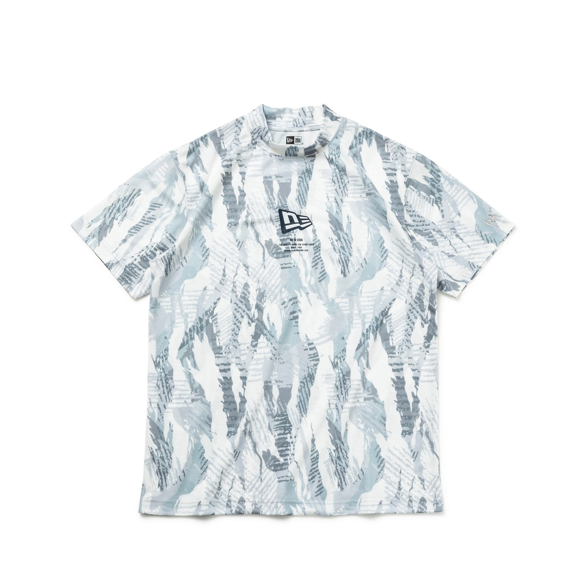 ゴルフ】 半袖 ミッドネック Tシャツ Tiger Stripe Camo ホワイト  