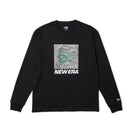 長袖 オーバーサイズド ウォーム Tシャツ Topographic Surface ブラック | アウトドア - 14668843 - S | NEW ERA ニューエラ公式オンラインストア