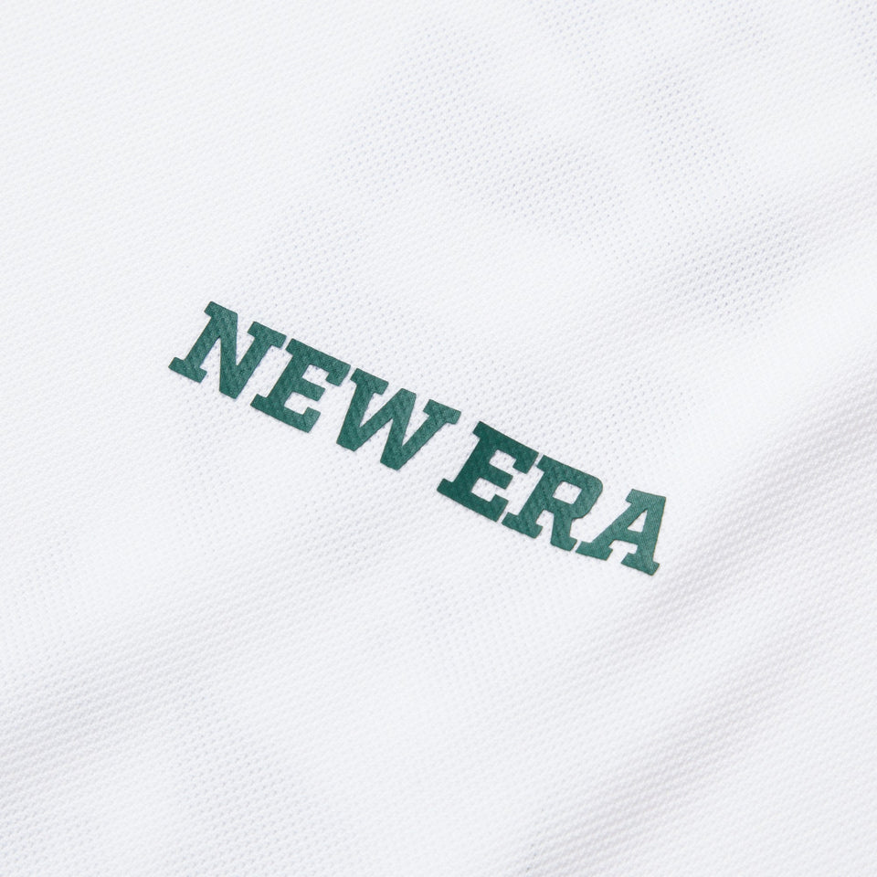 【ゴルフ】半袖 ミッドネック 鹿の子 Tシャツ Vertical Logo ホワイト - 14391494 - S | NEW ERA ニューエラ公式オンラインストア