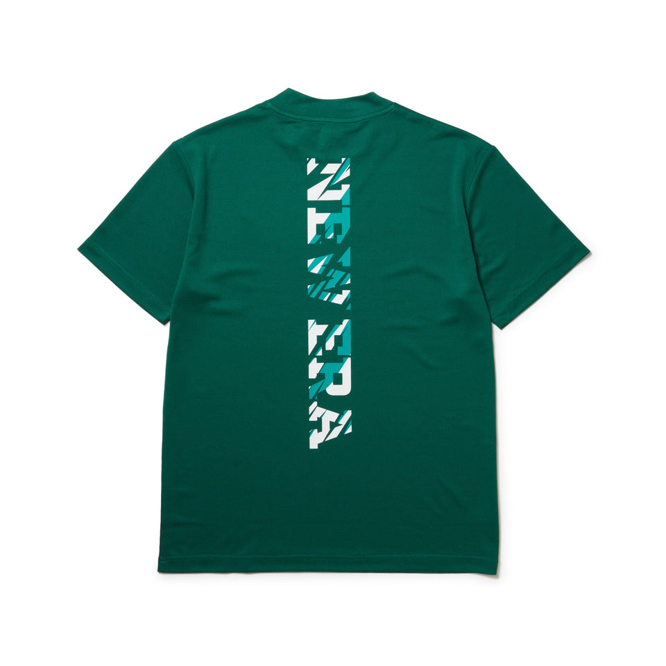 ニューエラ ゴルフ 鹿の子 ミッドネック Tシャツ Vertical Logo 半袖 ミッドネック 鹿の子 Tシャツ Vertical Logo ブラック