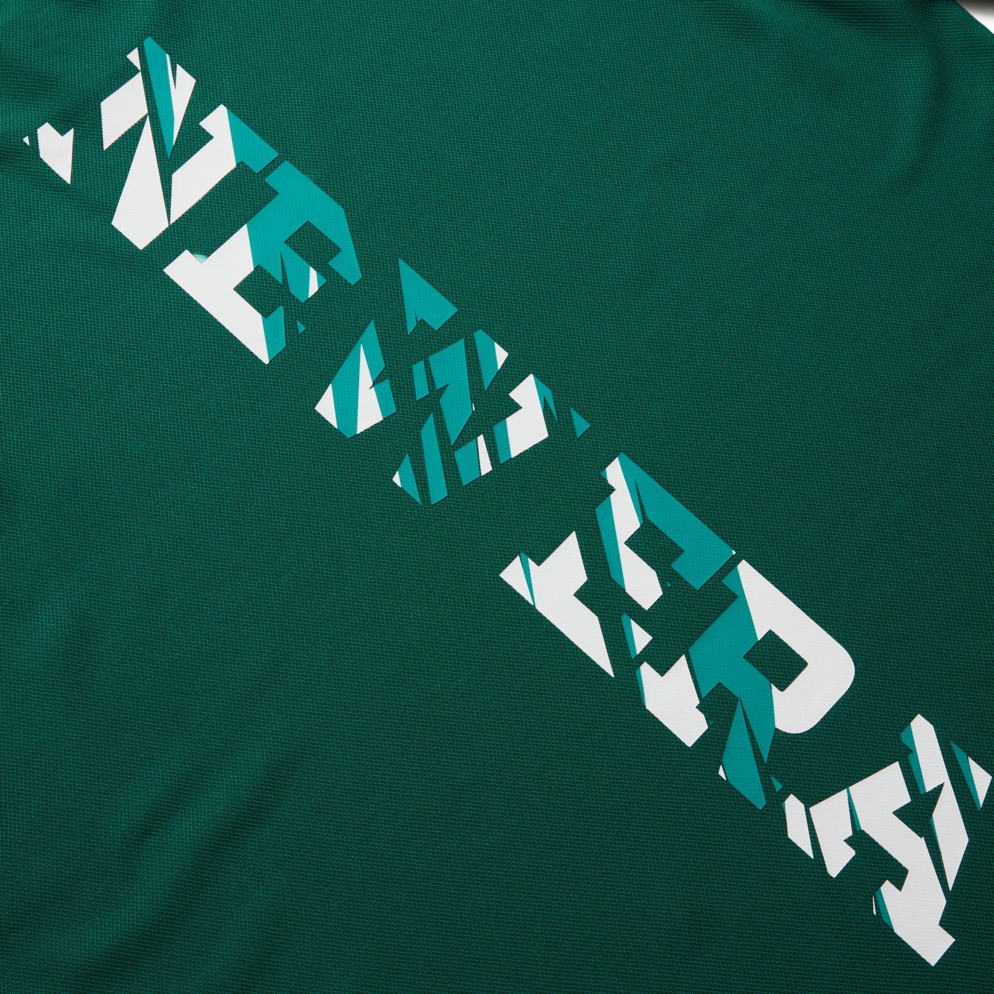 半袖 ミッドネック 鹿の子 Tシャツ Vertical Logo エメラルドグリーン | ゴルフ 6