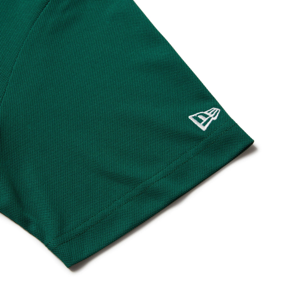 【ゴルフ】半袖 ミッドネック 鹿の子 Tシャツ Vertical Logo エメラルドグリーン - 14391495 - S | NEW ERA ニューエラ公式オンラインストア