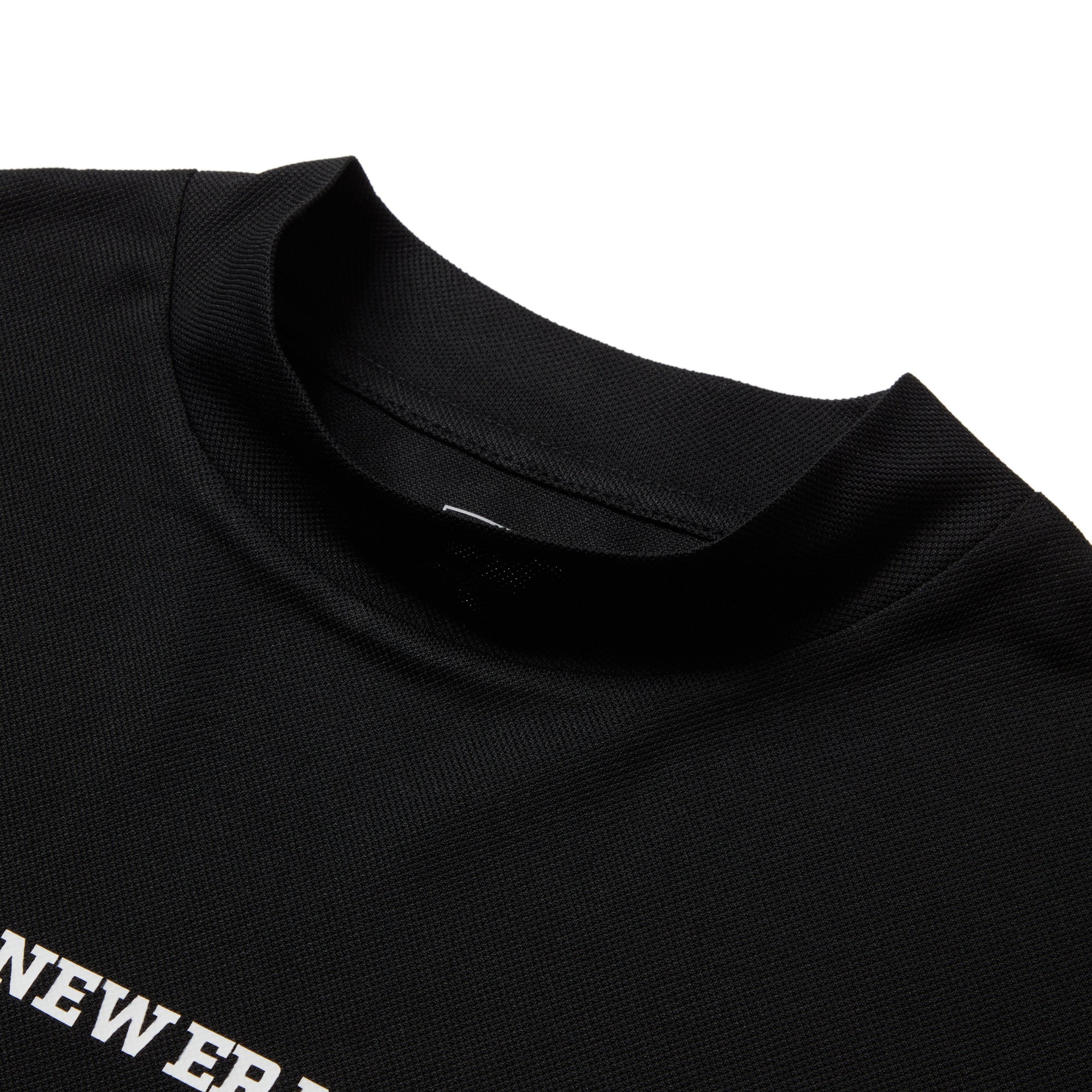 半袖 ミッドネック 鹿の子 Tシャツ Vertical Logo ブラック | ゴルフ 3