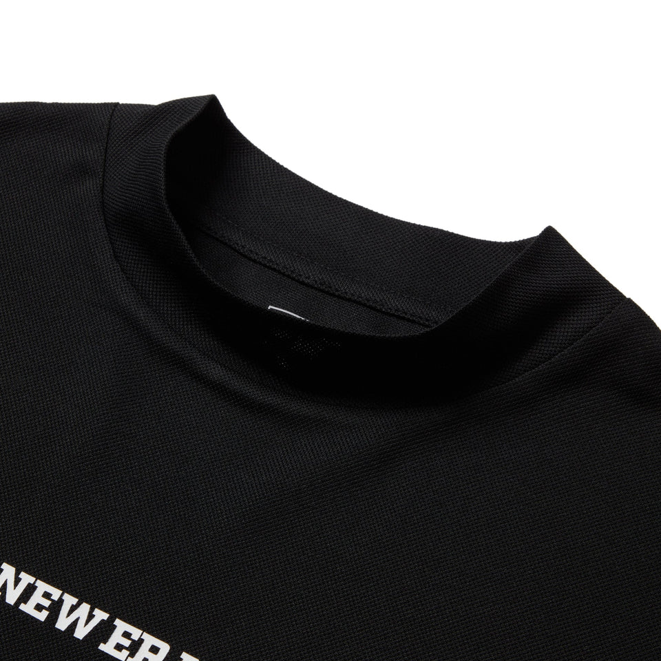 【ゴルフ】半袖 ミッドネック 鹿の子 Tシャツ Vertical Logo ブラック - 14391496 - S | NEW ERA ニューエラ公式オンラインストア