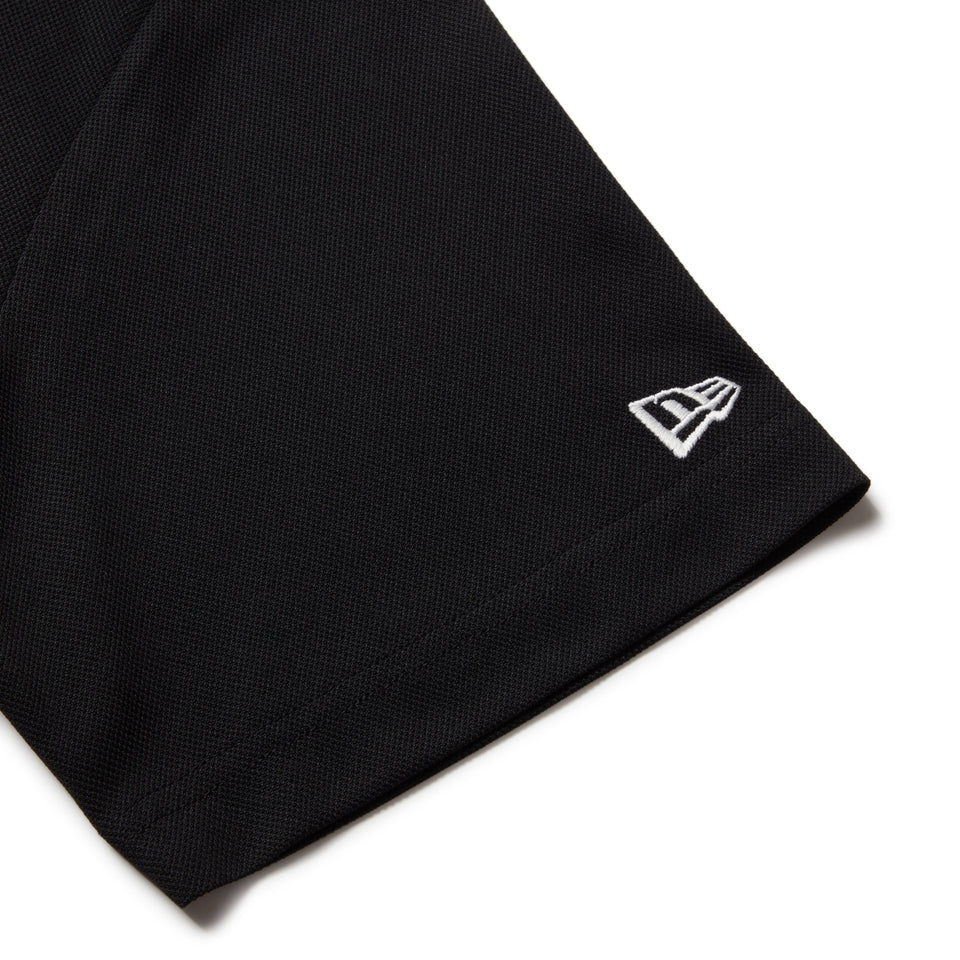【ゴルフ】半袖 ミッドネック 鹿の子 Tシャツ Vertical Logo ブラック - 14391496 - S | NEW ERA ニューエラ公式オンラインストア