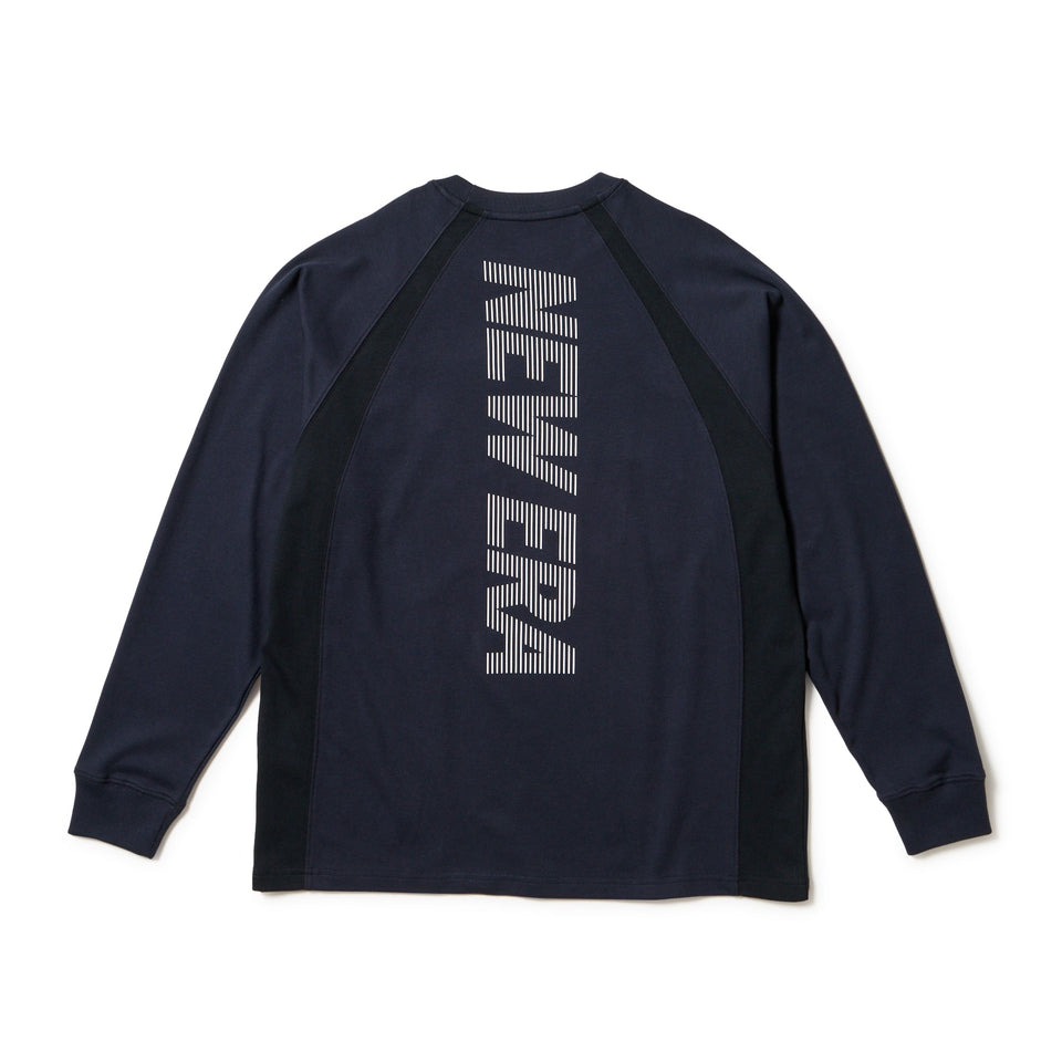 長袖 オーバーサイズド パフォーマンス Tシャツ Vertical Logo ネイビー | パフォーマンスアパレル - 14674828 - S | NEW ERA ニューエラ公式オンラインストア