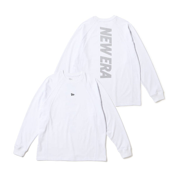 FOURTEEN x New Era ホワイト Tシャツ&パーカー 新品 M 長袖 オーバーサイズド パフォーマンス Tシャツ Vertical Logo
