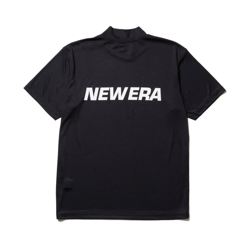 半袖 ラッシュ モックネック Tシャツ Wordmark ブラック 半袖 ラッシュ モックネック Tシャツ Wordmark ブラック