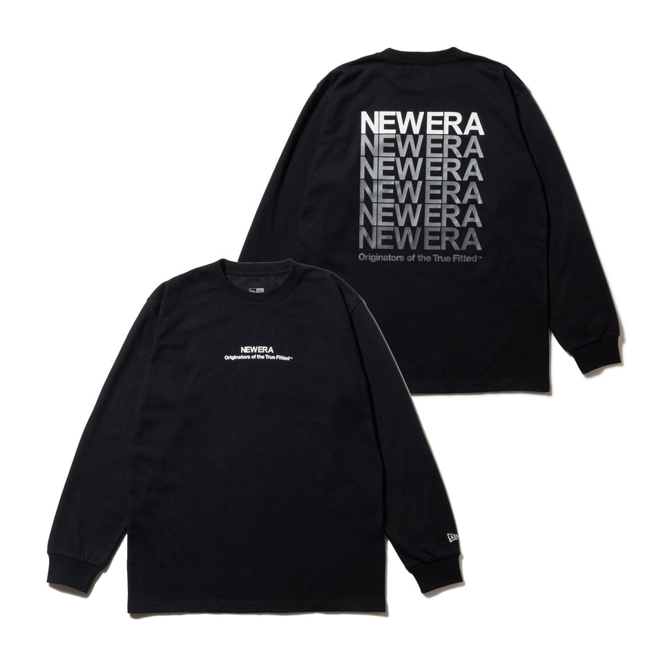 ニューエラ 長袖 パフォーマンス Tシャツ Outline Big Logo 長袖 パフォーマンス Tシャツ Outline Big Logo ブラック