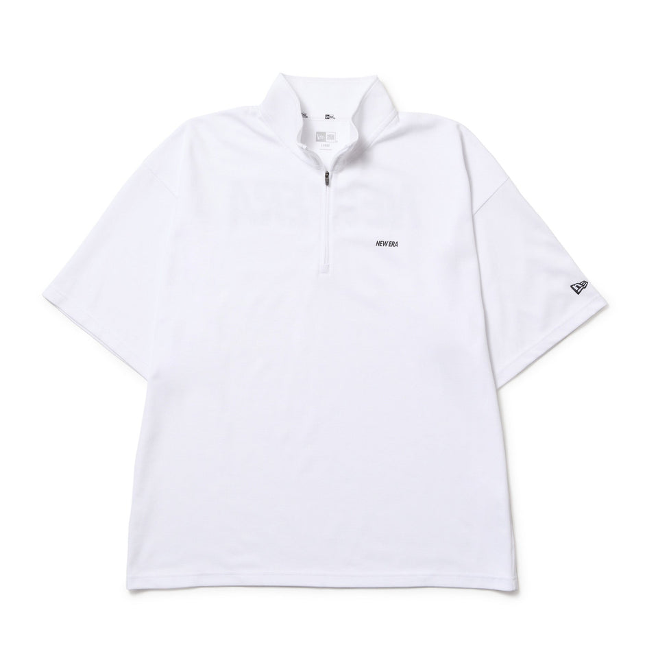 半袖 オーバーサイズド パフォーマンス ハーフジップ Tシャツ Wordmark ホワイト【Performance Apparel】 - 14410158 - S | NEW ERA ニューエラ公式オンラインストア