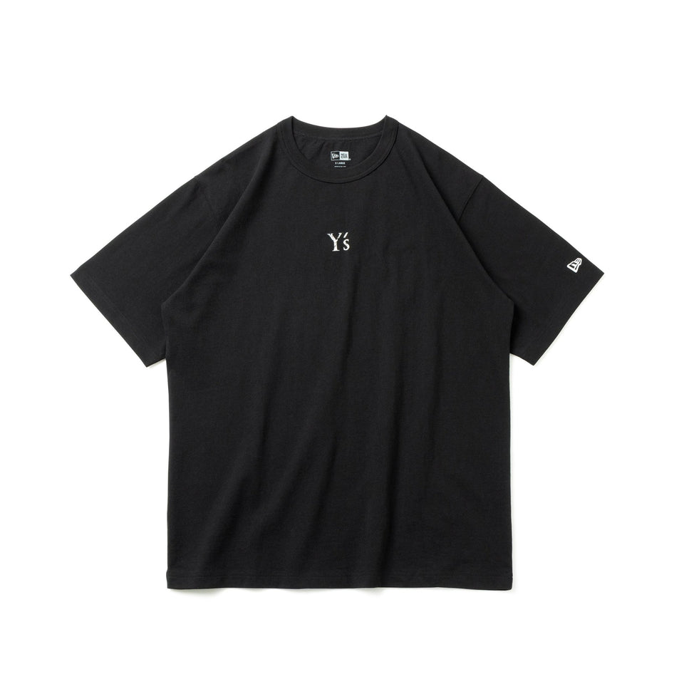 新品未使用 PICONE ブラック 半袖Tシャツ サイズ40 半袖 コットン Tシャツ Y's FW25 ブラック レギュラーフィット