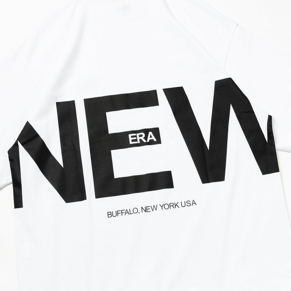 半袖 オーバーサイズド コットン Tシャツ Zoom Up Logo ホワイト - 14121846-S | NEW ERA ニューエラ公式オンラインストア