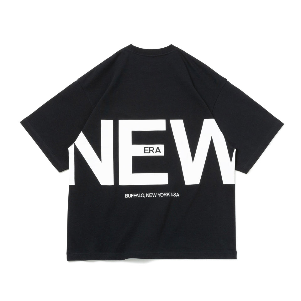 半袖 オーバーサイズド コットン Tシャツ Zoom Up Logo ブラック - 14121849-S | NEW ERA ニューエラ公式オンラインストア