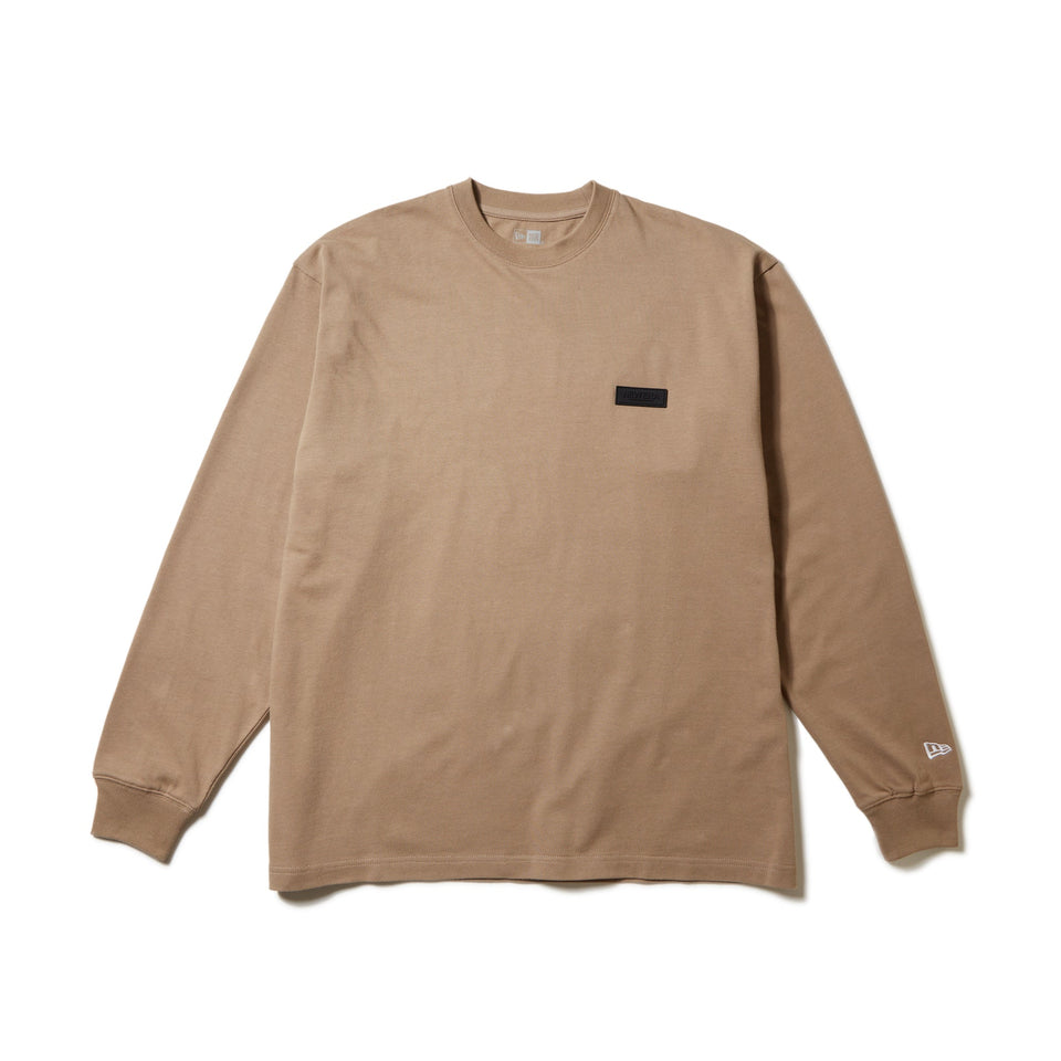 長袖 オーバーサイズド コットン Tシャツ Zoom Up Logo ミルク