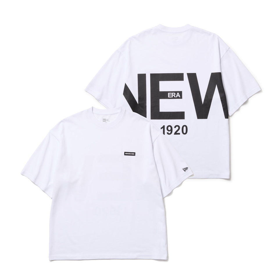 半袖 オーバーサイズド コットン Tシャツ Zoom Up Logo ホワイト