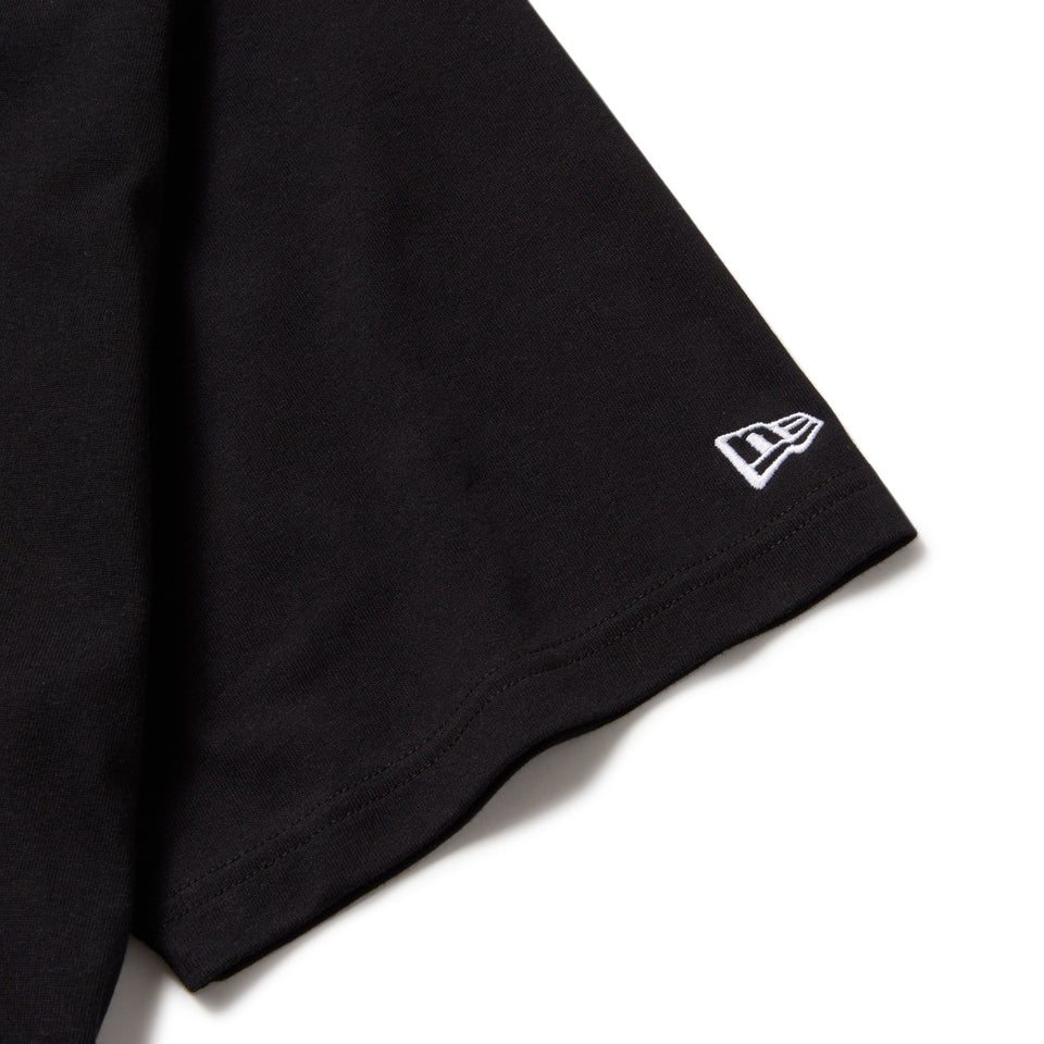 半袖 オーバーサイズド コットン Tシャツ Zoom Up Logo ブラック