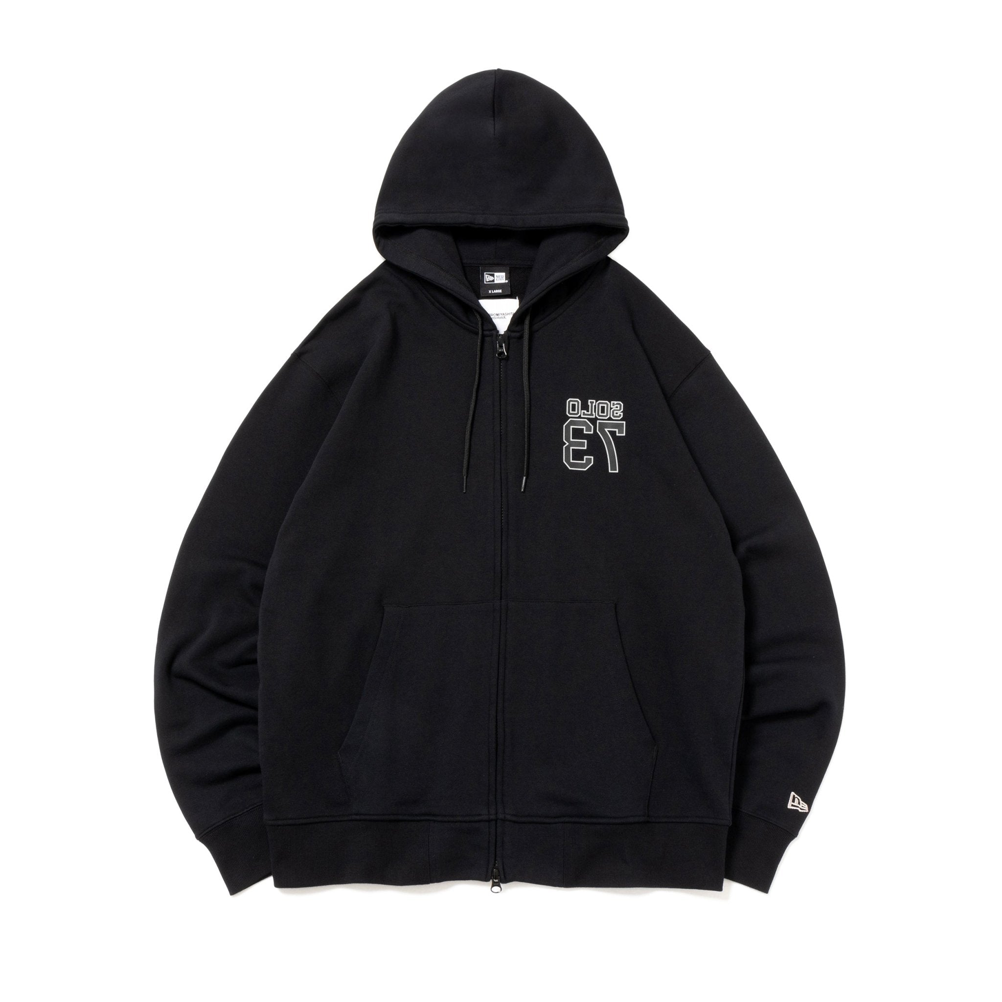 裏毛 スウェット フルジップフーディー TAKAHIROMIYASHITATheSoloist. SS25 ブラック 5