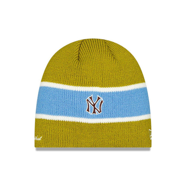 AFB 黒と黄色のストライプ ニットビーニー AFB / エーエフビー BORDER LONG BEANIE（ニットキャップ/ビーニー